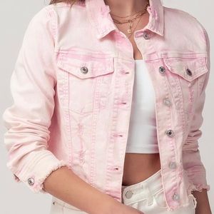 Pink Denim Jacket